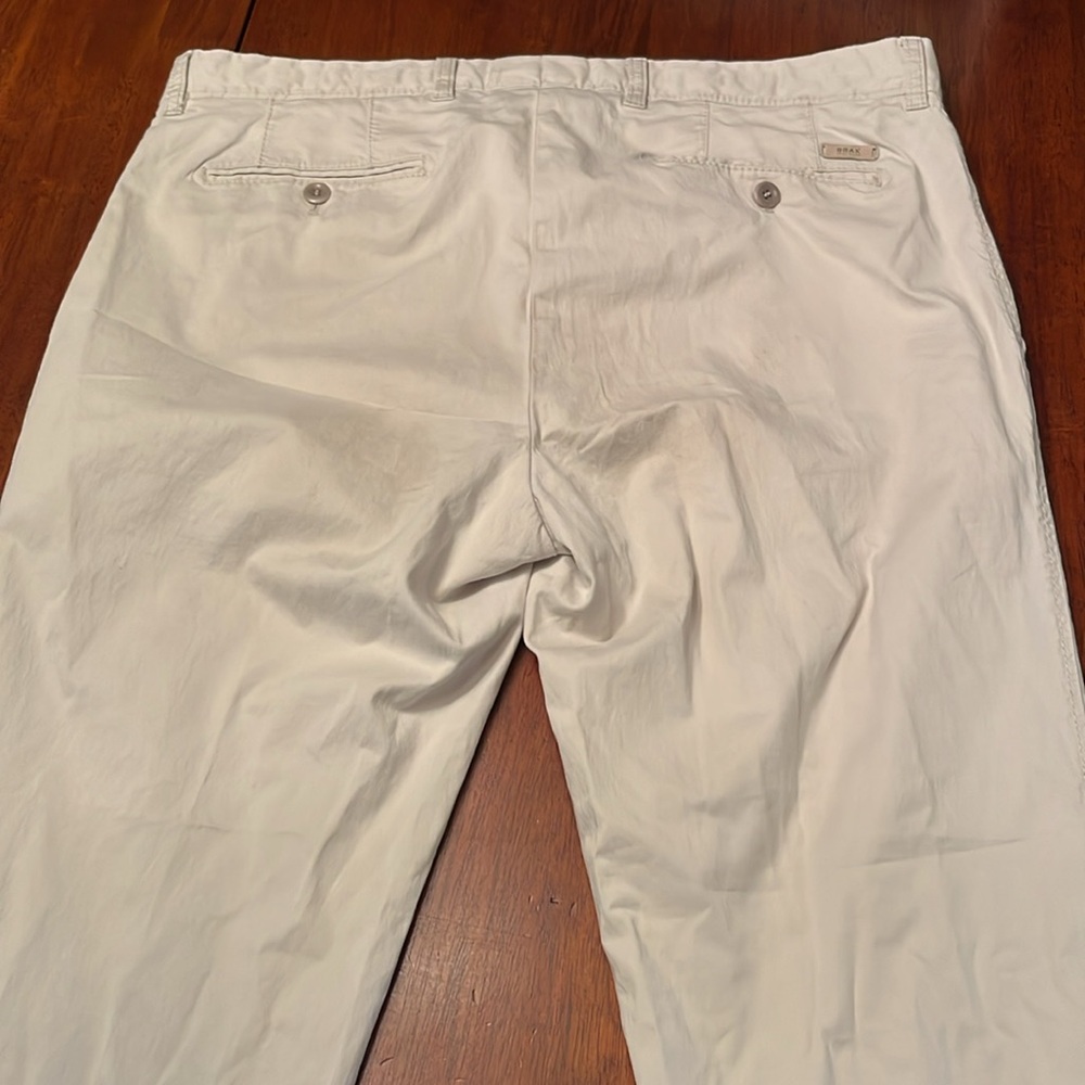 Brax Feel Good Evans Flat Front Khaki Chinos size 38 - Picture 9 of 9